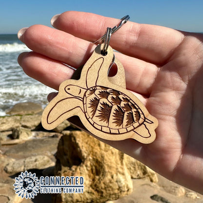 Sea Turtle Keychain - Connected Clothing Company - 10% donated to the sea turtle conservancy