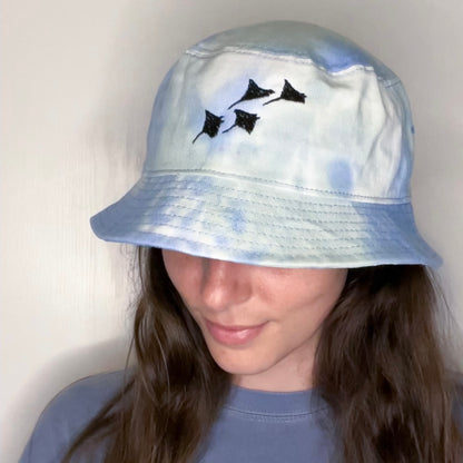 Manta Ray Tie Dye Bucket Hat - Connected Clothing Company - 10% donated to ocean conservation