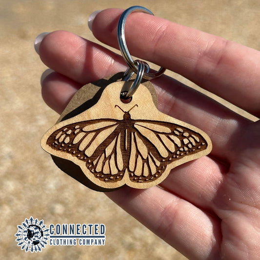 Monarch Butterfly Keychain - Connected Clothing Company - 10% donated to protect our pollinators