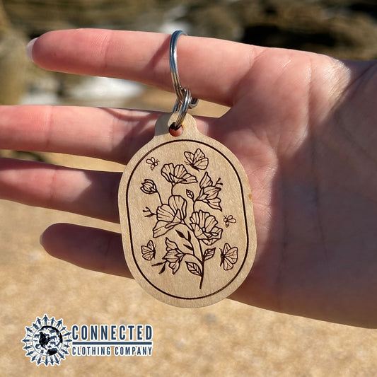Pollinators Keychain - Connected Clothing Company - 10% donated to save our pollinators
