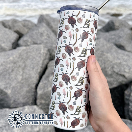 Sea Turtle Tumbler - Connected Clothing Company - 10% of proceeds donated to save the sea turtles