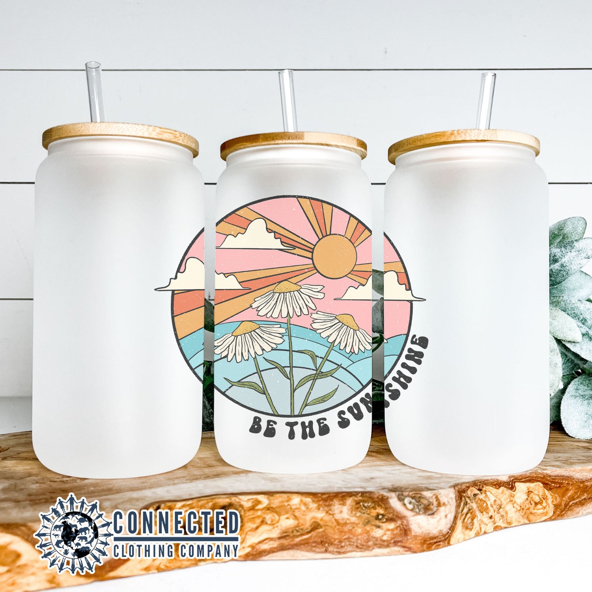 Be The Sunshine Glass Can - Connected Clothing Company - 10% of proceeds donated to ocean conservation