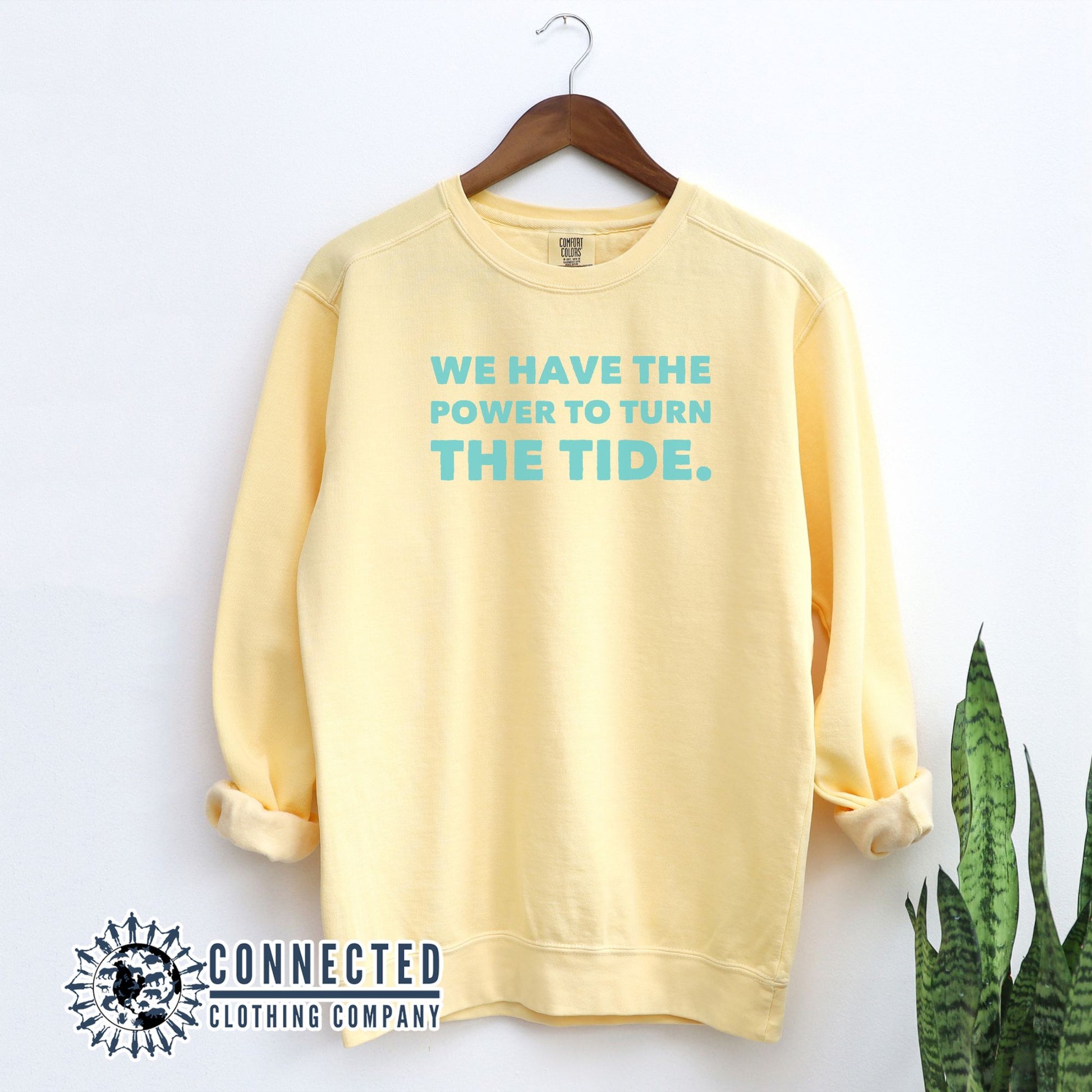 Turn The Tide Crewneck Sweatshirt - Connected Clothing Company - 10% of the proceeds donated to ocean conservation
