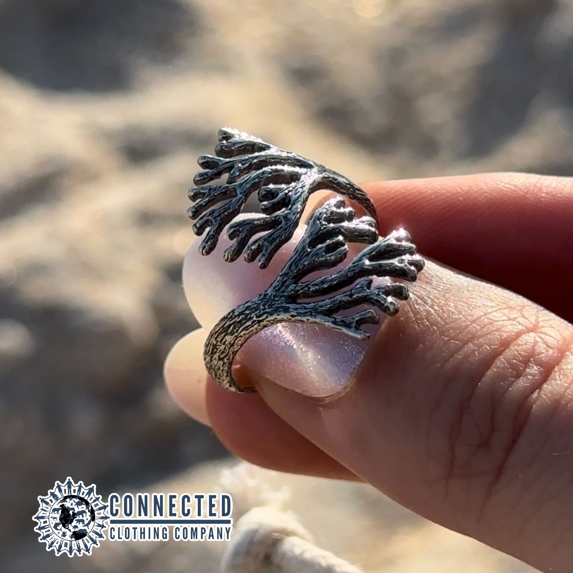 Sea Coral Adjustable Ring - Connected Clothing Company - 10% donated to ocean conservation