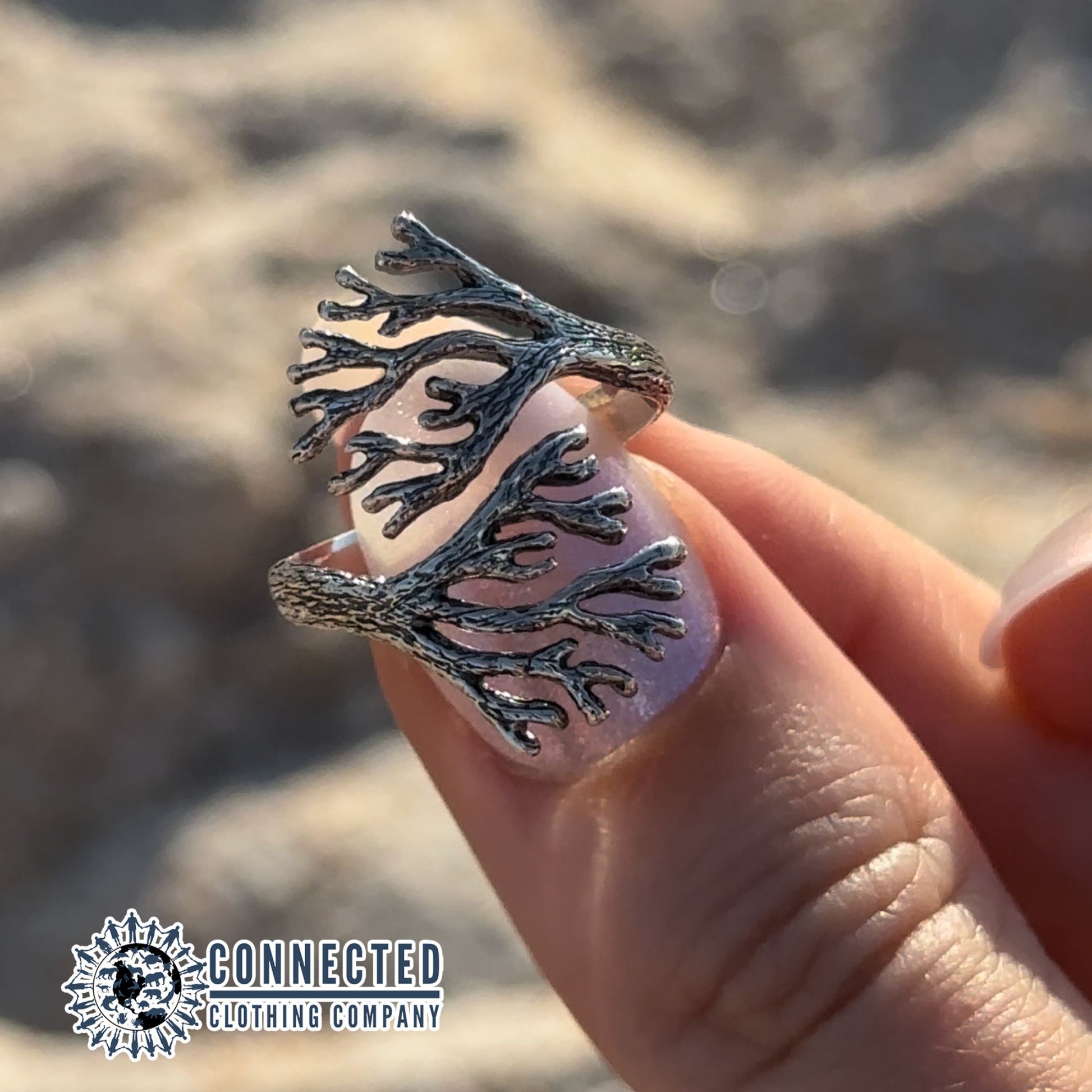 Sea Coral Adjustable Ring - Connected Clothing Company - 10% donated to ocean conservation