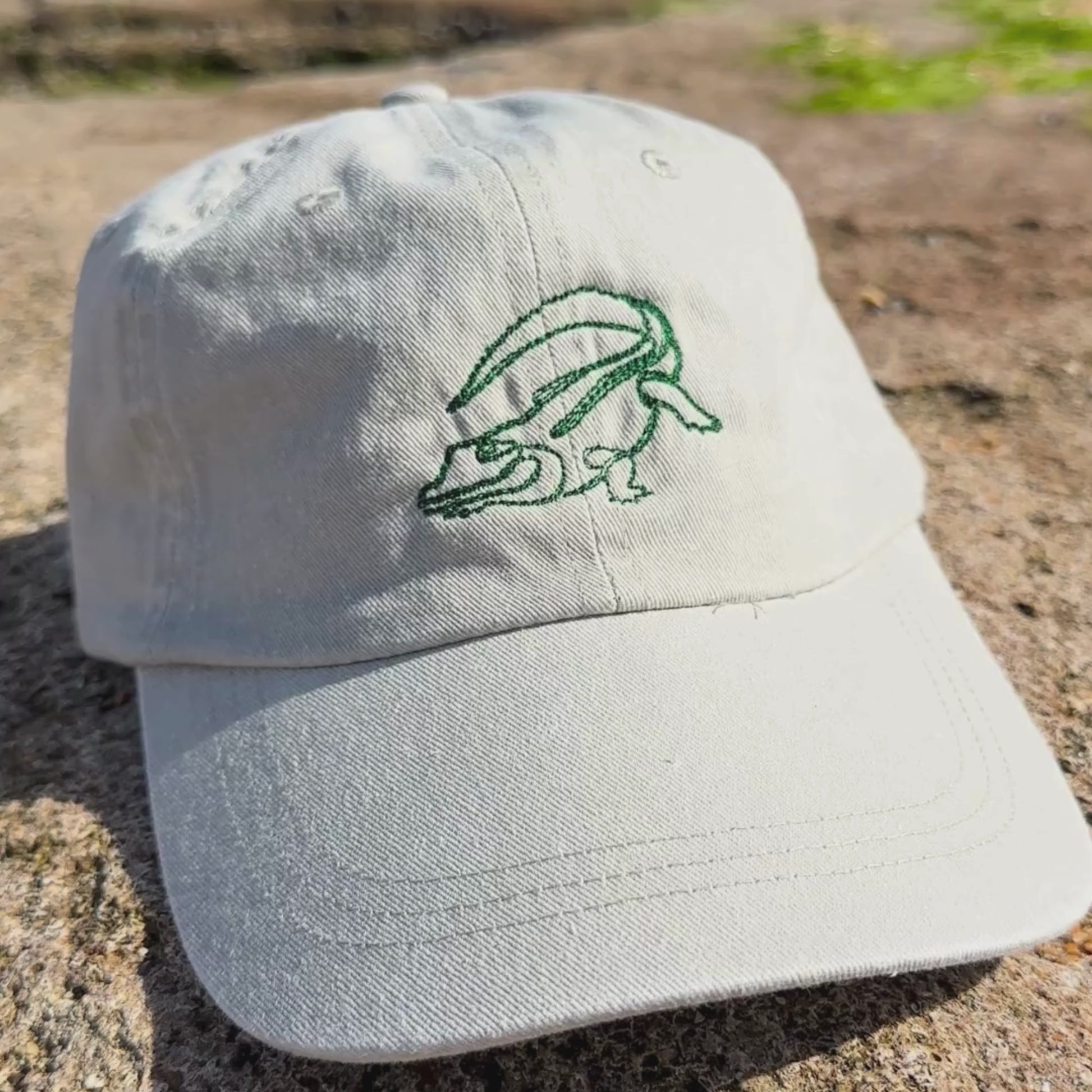 Alligator Embroidered Hat - Connected Clothing Company - 10% donated to ocean conservation