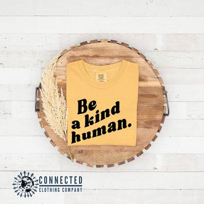 Be A Kind Human Tshirt - Connected Clothing Company - 10% of proceeds donated to ocean conservation