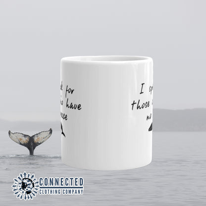 Be The Voice Whale Classic Mug - Connected Clothing Company donates 10% of the profits from this mug to Mission Blue ocean conservation