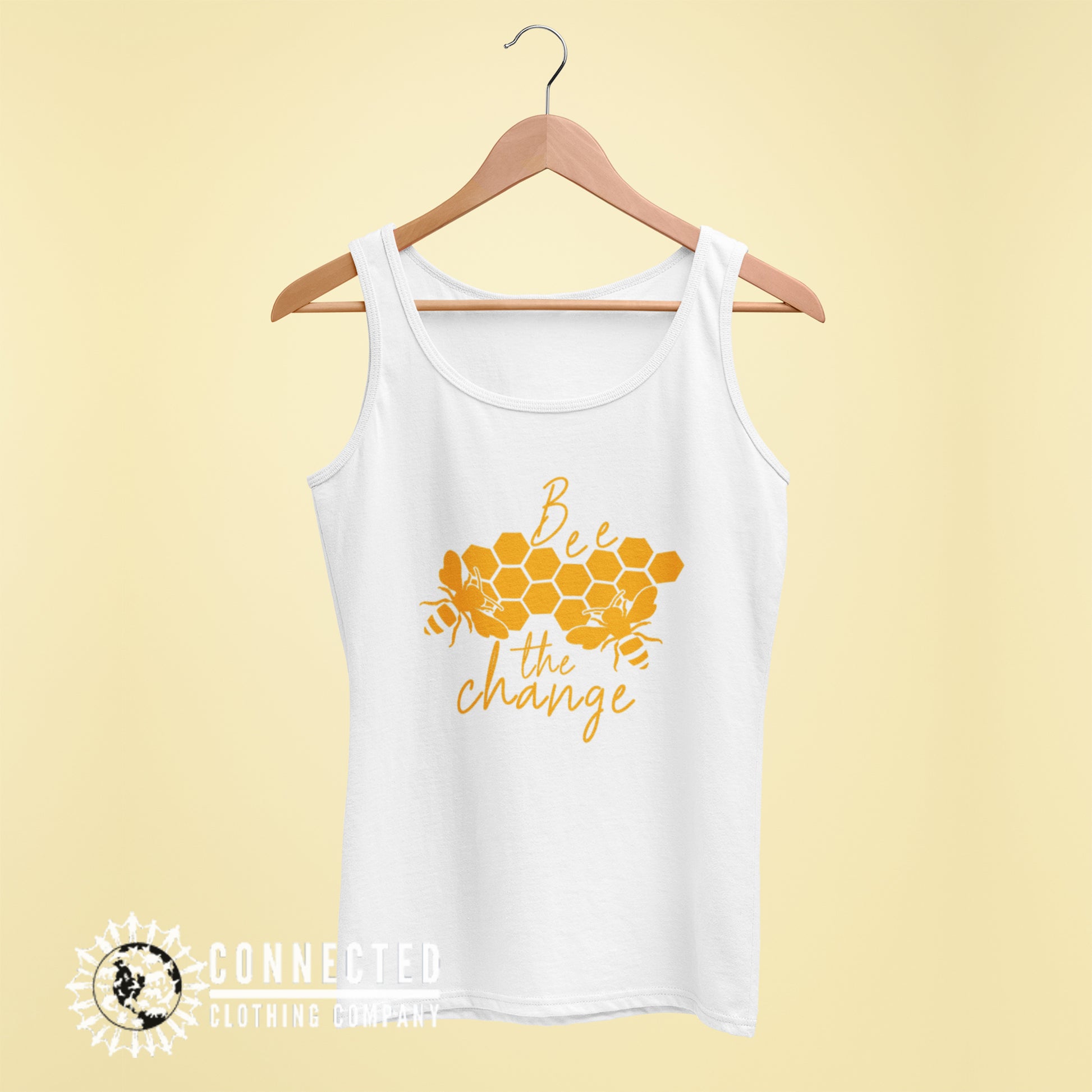 White Bee The Change Women's Tank - Connected Clothing Company - 10% of profits donated to the Honeybee Conservancy