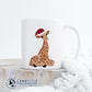 Giraffe Christmas Holiday Classic Mug - Connected Clothing Company - Ethically and Sustainably Made - 10% of profits donated to giraffe conservation