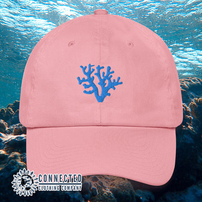 Pink Coral Cotton Cap - Connected Clothing Company - Ethically and Sustainably Made - 10% donated to Mission Blue ocean conservation