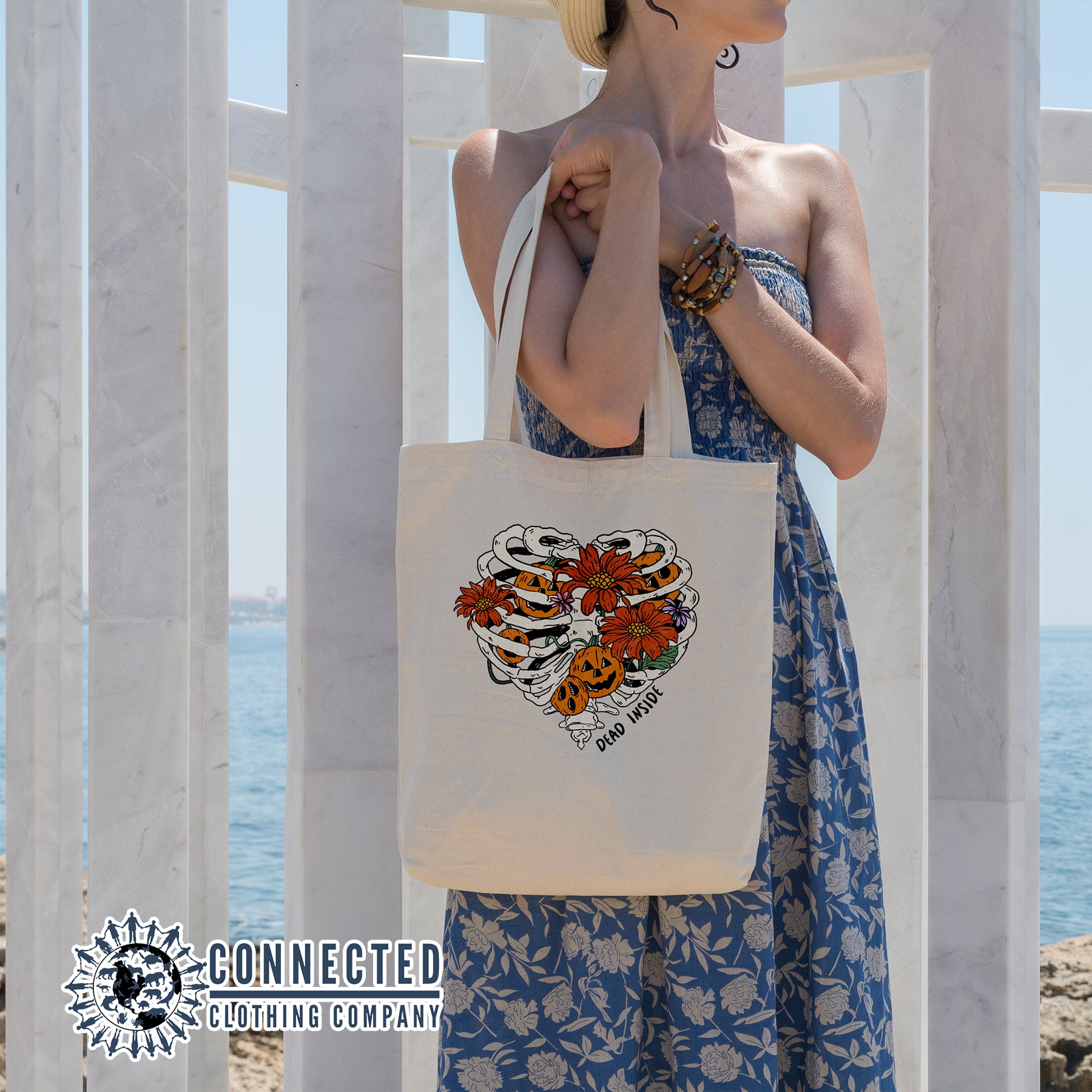 Dead Inside Tote Bag - Connected Clothing Company - 10% of proceeds donated to ocean conservation