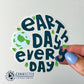 Earth Day Every Day Clear Sticker