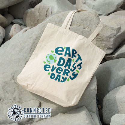 Earth Day Every Day Tote - Connected Clothing Company - 10% of proceeds donated to ocean conservation