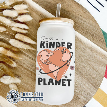 Kinder Planet Glass Can - Connected Clothing Company - 10% of proceeds donated to ocean conservation