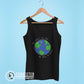 Black No Blue No Green Women's Relaxed Tank - Connected Clothing Company - Ethically and Sustainably Made - 10% of profits donated to Mission Blue ocean conservation