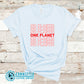 Light Blue No Plastic One Planet Short-Sleeve Tee - 10% of profits donated to ocean conservation