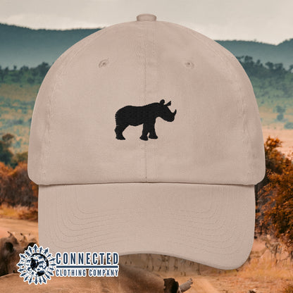 Stone Rhino Cotton Cap - Connected Clothing Company - 10% of profits donated to Save The Rhino conservation