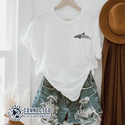 White Save The Vaquita Short-Sleeve Tee - Connected Clothing Company - Ethically & Sustainably Made - 10% of profits donated to vaquita porpoise conservation