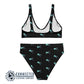 Scuba Diver Recycled Bikini - 2 piece high waisted bottom bikini - Connected Clothing Company - Ethically and Sustainably Made Apparel - 10% of profits donated to ocean conservation 