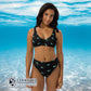 Scuba Diver Recycled Bikini - 2 piece high waisted bottom bikini - Connected Clothing Company - Ethically and Sustainably Made Apparel - 10% of profits donated to ocean conservation 