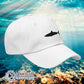 White Shark Cotton Cap - Connected Clothing Company - Ethical & Sustainable Clothing That Gives Back - 10% donated to Oceana shark conservation