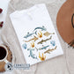 Folded White Shark Ocean Watercolor Unisex Short-Sleeve Tshirt - Connected Clothing Company - Ethically and Sustainably Made - 10% of profits donated to shark conservation and ocean conservation