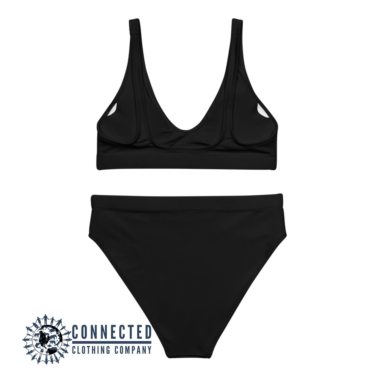 Scuba Diver Recycled Bikini - 2 piece high waisted bottom bikini - Connected Clothing Company - Ethically and Sustainably Made Apparel - 10% of profits donated to ocean conservation