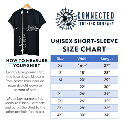 Unisex Short-Sleeve Size Chart