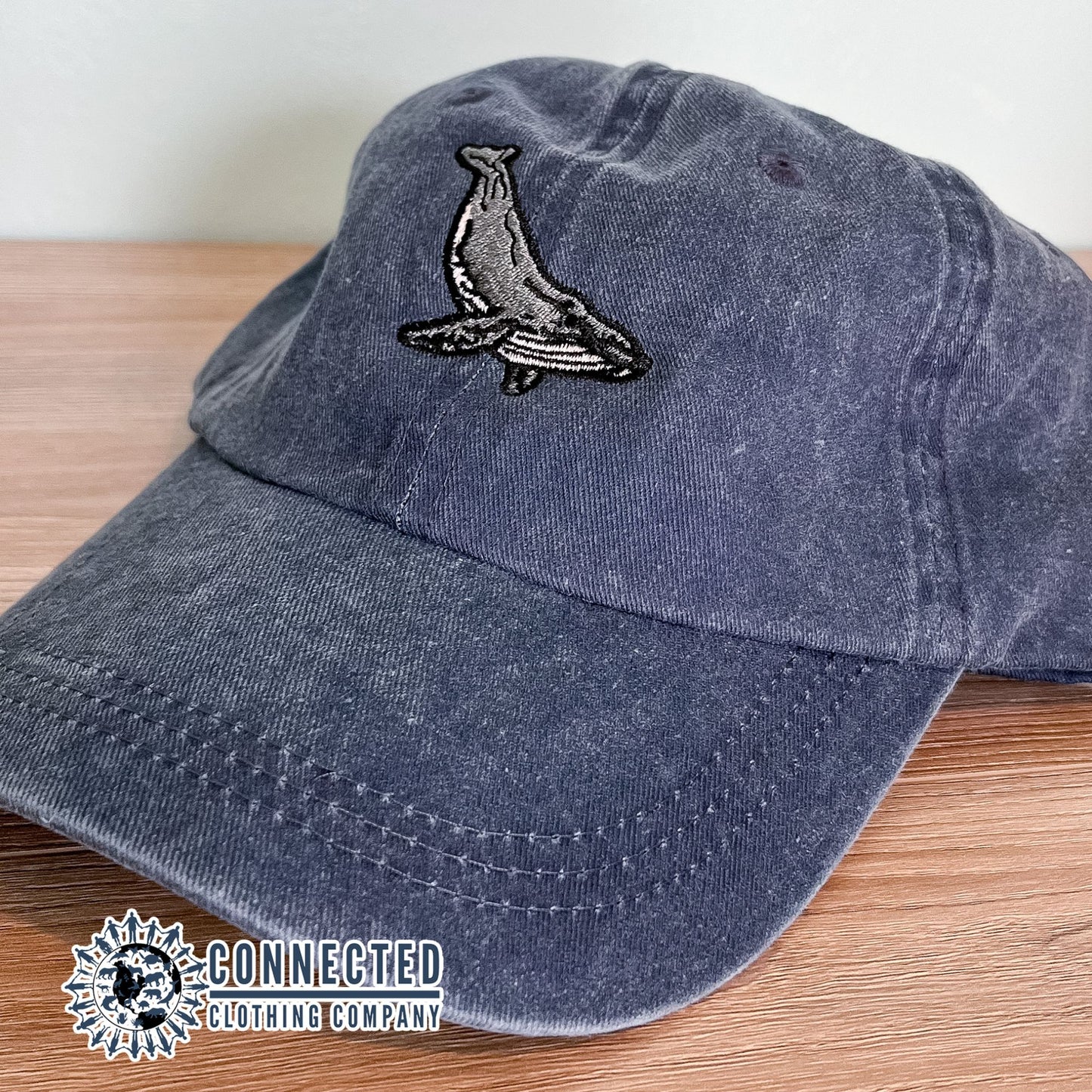 Humpback Whale Embroidered Hat - Connected Clothing Company - 10% of proceeds are donated to ocean conservation