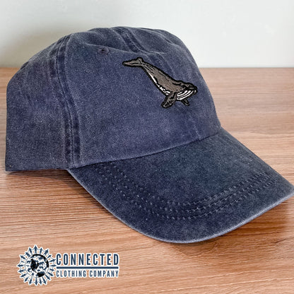 Humpback Whale Embroidered Hat - Connected Clothing Company - 10% of proceeds are donated to ocean conservation