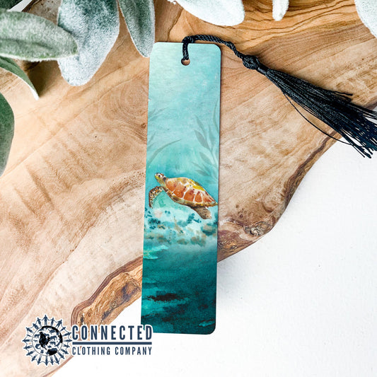 Sea Turtle Watercolor Bookmark - Connected Clothing Company - 10% donated to ocean conservation