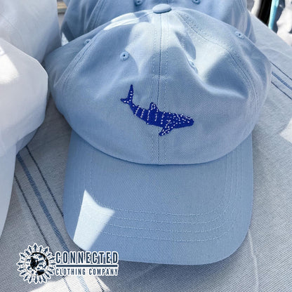 Blue Whale Shark Cotton Cap - Connected Clothing Company - Ethically and Sustainably Made - 10% donated to Mission Blue ocean conservation