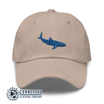Stone Whale Shark Cotton Cap - Connected Clothing Company - Ethically and Sustainably Made - 10% donated to Mission Blue ocean conservation