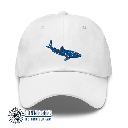White Whale Shark Cotton Cap - Connected Clothing Company - Ethically and Sustainably Made - 10% donated to Mission Blue ocean conservation