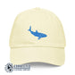 Whale Shark Embroidered Pastel Cotton Cap