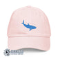 Whale Shark Embroidered Pastel Cotton Cap