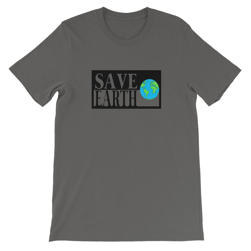 Asphalt Save Earth Short-Sleeve T-shirt - Connected Clothing Company - Ethically and Sustainably Made - 50% donated to WIRES Wildlife Rescue